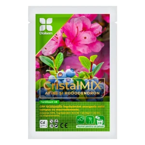 Ingrasamant CristalMix Afine și Rododendron - îngrășământ mineral pentru înflorire bogată și fructificare intensă, 20g, Diolsem
