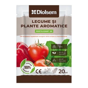 Ingrasamant mineral pentru Legume si Plante Aromatice - absorbtie rapida si efect vizibil, 20ml, Diolsem