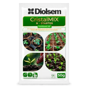 Ingrasamant CristalMix N-Starter, pentru pornirea rapida si sanatoasa a culturilor, 50g, Diolsem