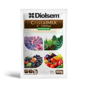 Ingrasamant CristalMix P-Fertile, pentru dezvoltarea rapida si sanatoasa a radacinilor, 50g, Diolsem